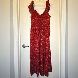 NWT Band of the Free red floral maxi dress M
